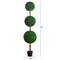 7ft. UV Resistant Artificial Triple Ball Boxwood Topiary Tree (Indoor/Outdoor)